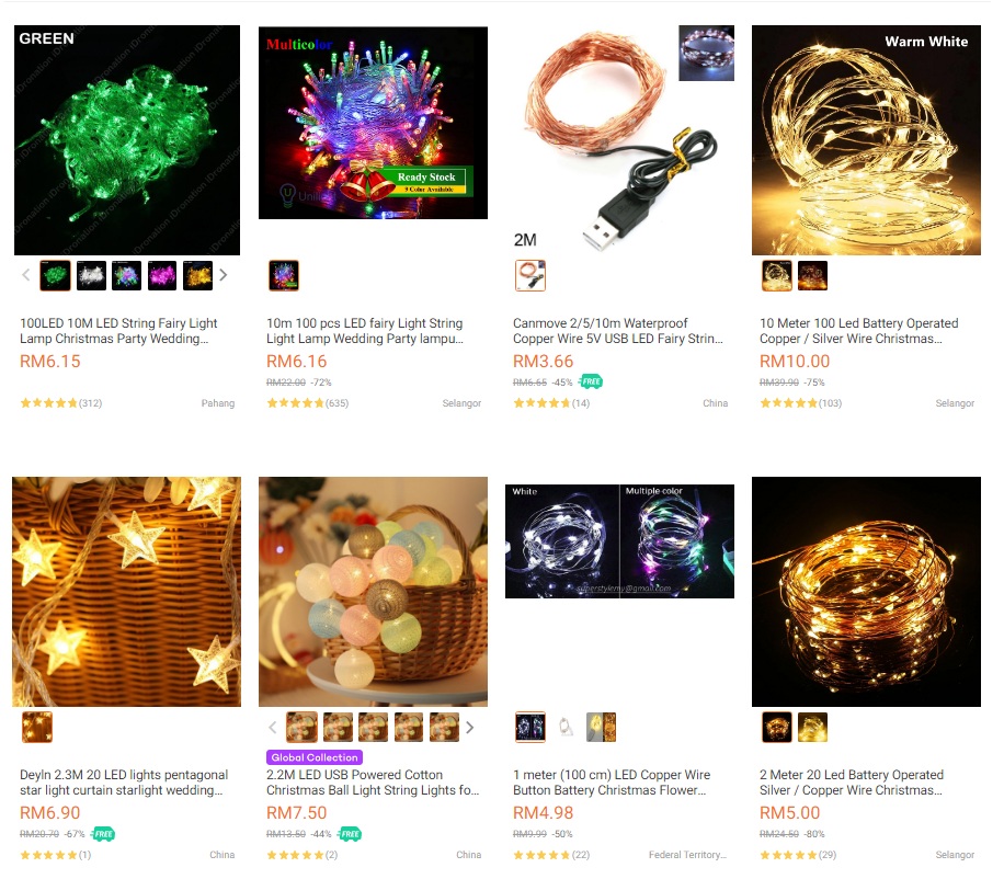 Beli lampu kelap kelip