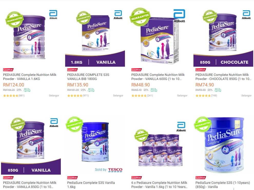 susu bayi dan lampin murah