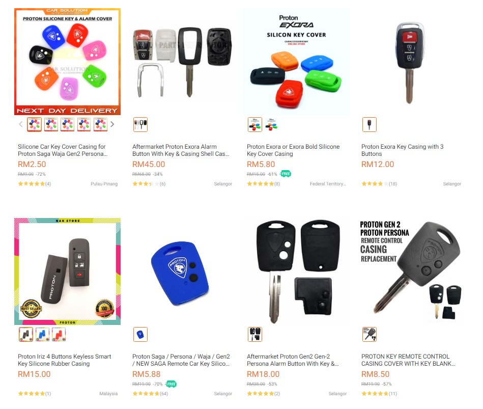 Aksesori popular kereta proton