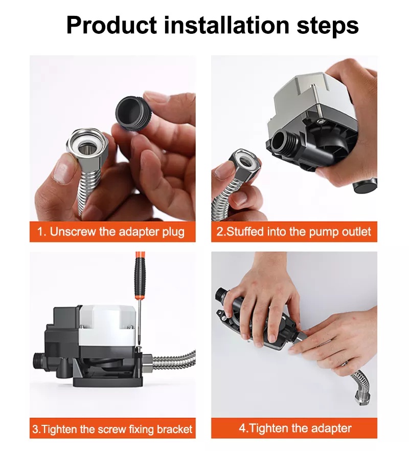 Kuatkan tekanan air dengan pump air