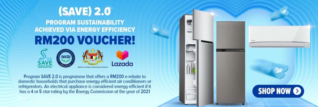 Jimat RM200 untuk pembelian aircond dan peti sejuk