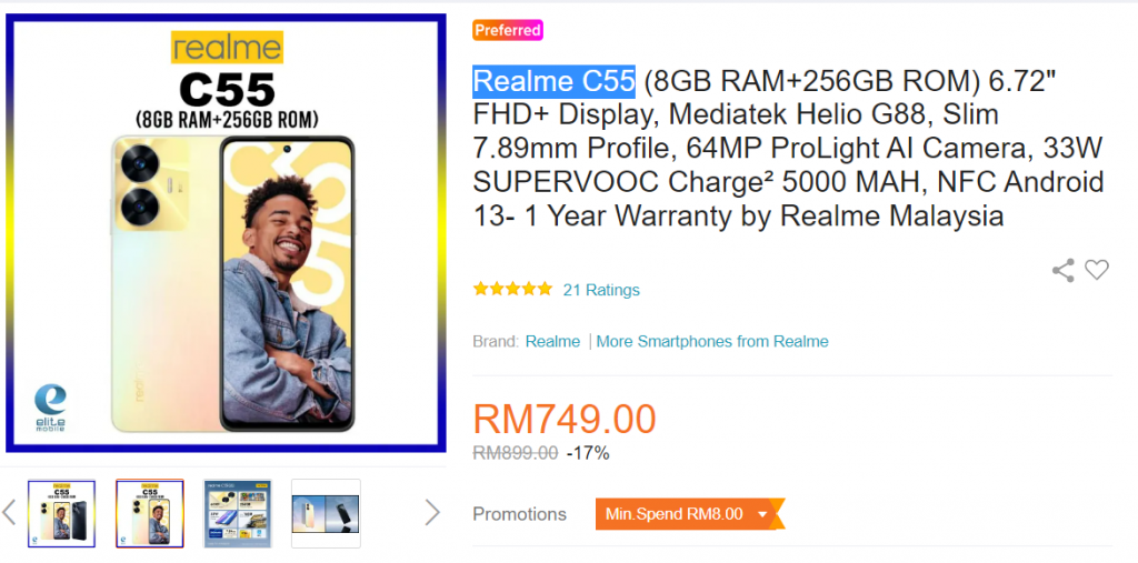 Realme Telepon Pintar Prestasi Tinggi Harga Ekonomi