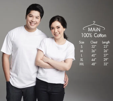 Baju T Shirt Cotton Putih Murah